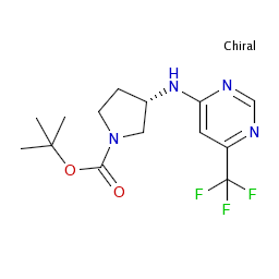 tert－ブチル （3S）－3－〔[6－（トリフルオロメチル）ピリミジン－4－イル]アミノ〕ピロリジン－1－カルボキシレート 製品情報